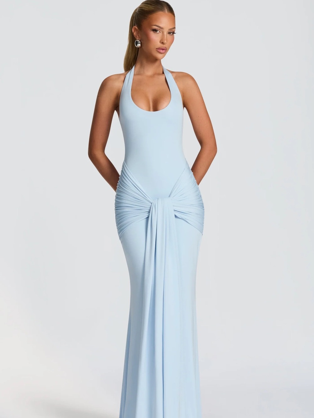BABYBOO VENEDA MAXI DRESS GLACIER BLUE